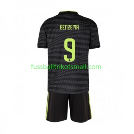 Fußballtrikots Real Madrid Benzema 9 Kinder 2022-2023 Kurzarm 3rd trikot kaufen